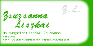 zsuzsanna liszkai business card